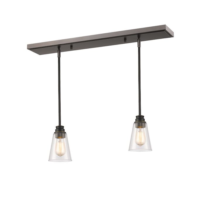 One Light Linear Chandelier by Z-Lite One Light Linear Chandelier by Z-Lite