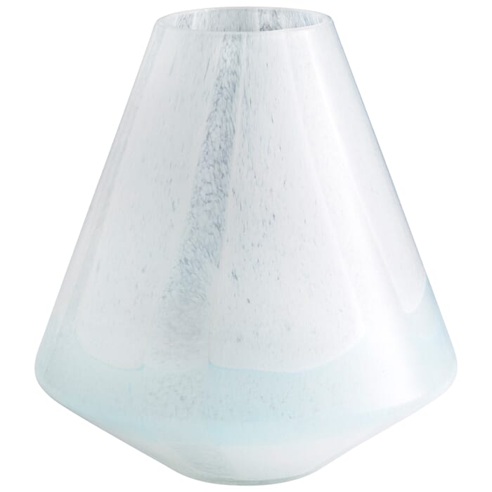 Cyan Design Small Backdrift Vase in Sky Blue And White Cyan Design Small Backdrift Vase in Sky Blue And White