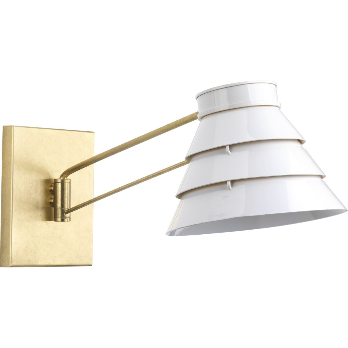 Brushed Brass One Light Wall Bracket from the Point Dume-Onshore Collection