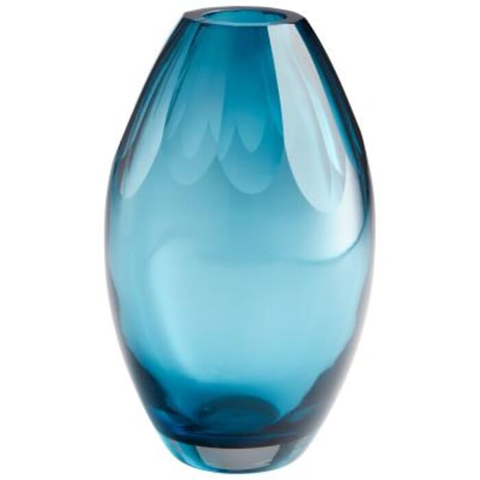 Cyan Design Large Cressida Vase in Blue Cyan Design Large Cressida Vase in Blue