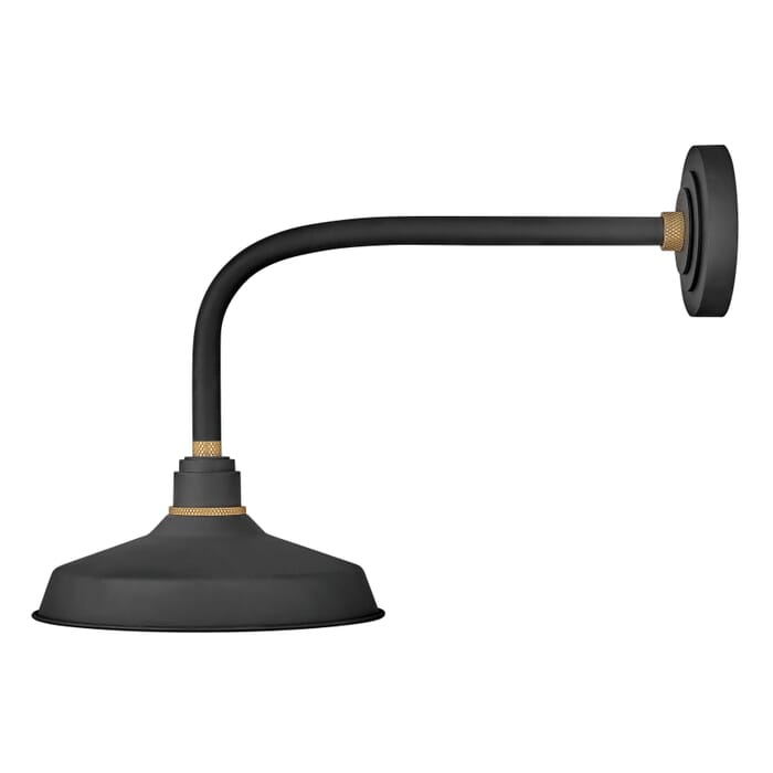 Hinkley Foundry 16" Outdoor Wall Light in Textured Black Hinkley Foundry 16" Outdoor Wall Light in Textured Black