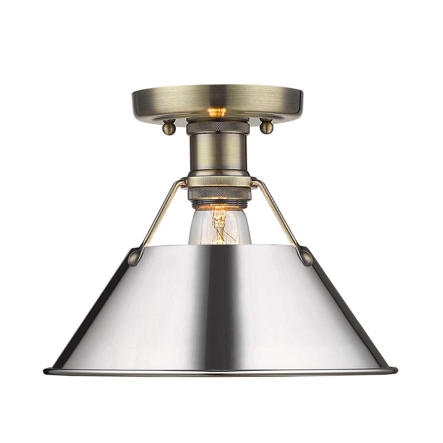 One Light Flush Mount by Golden