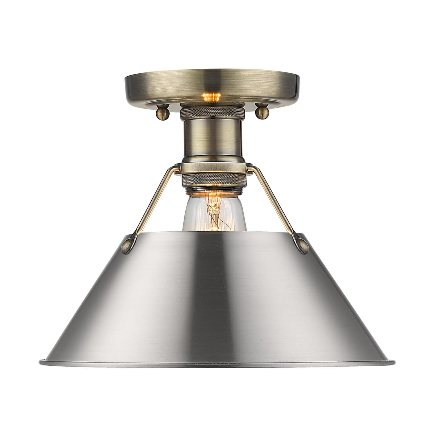 One Light Flush Mount by Golden