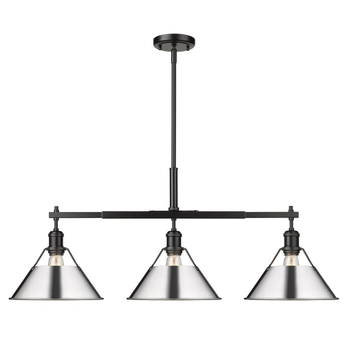 Three Light Linear Pendant by Golden Three Light Linear Pendant by Golden