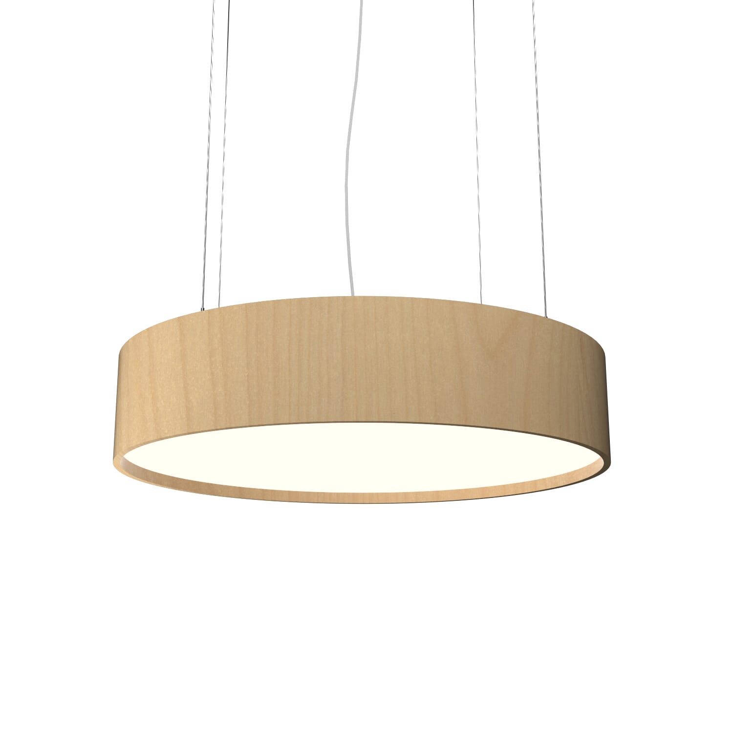 Cylindrical 3-Light Pendant in Maple