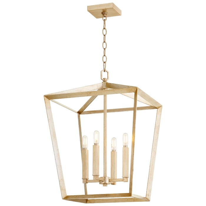 Cyan Design Hyperion 4-Light Foyer Chandelier in Aged Silver Leaf Cyan Design Hyperion 4-Light Foyer Chandelier in Aged Silver Leaf
