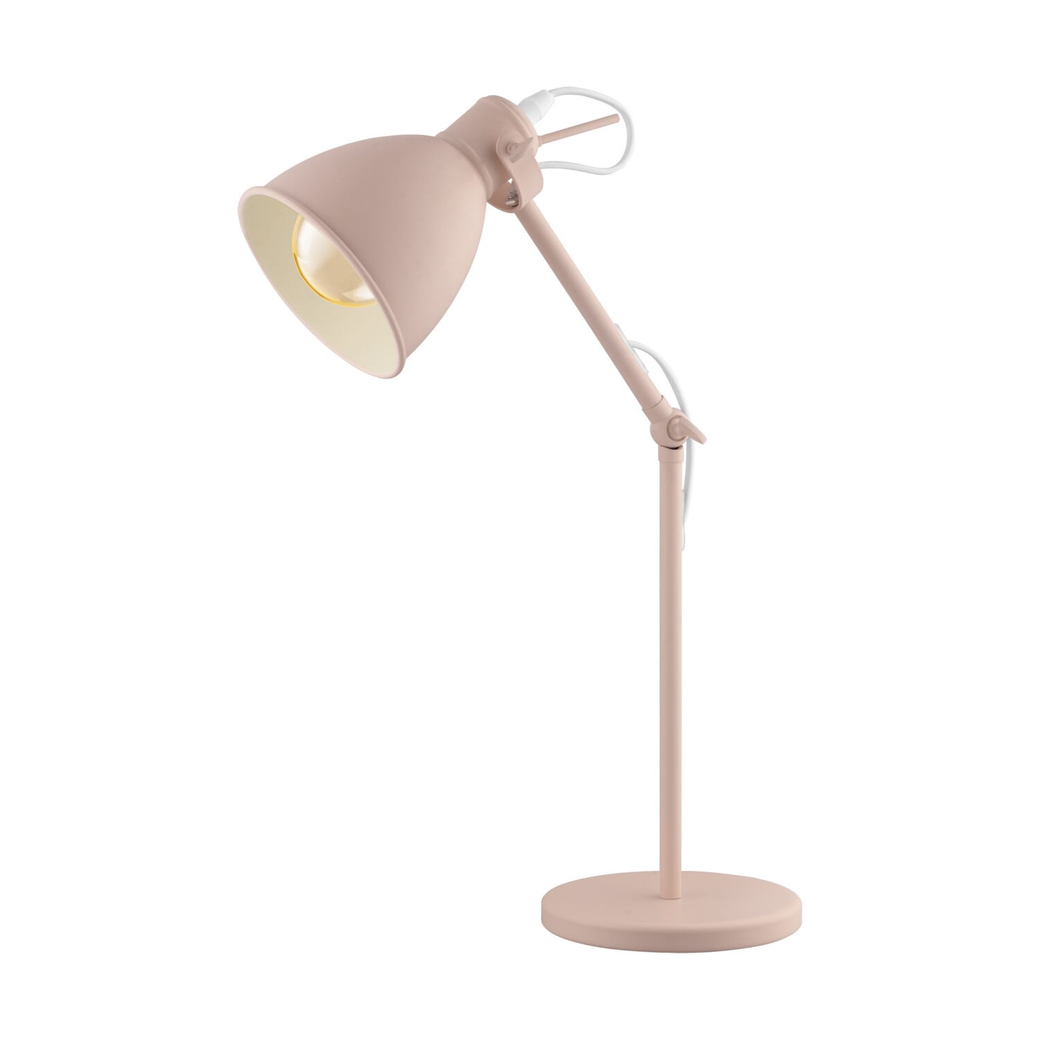 Priddy-P 1-Light Table Lamp in Pastel Apricot