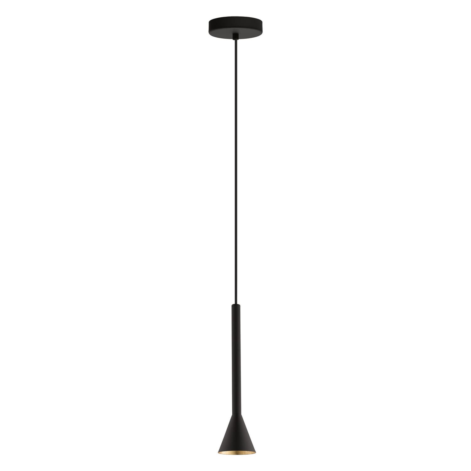 Cortaderas 1-Light LED Pendant in Matte Black
