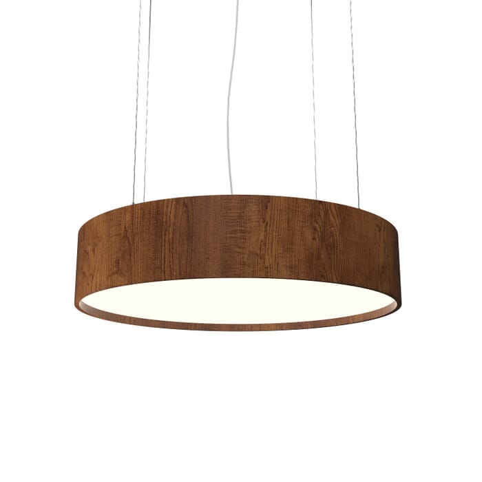 Cylindrical LED Pendant in Imbuia Cylindrical LED Pendant in Imbuia