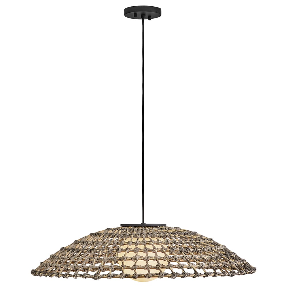 Black LED Hanging Lantern from the Arlen Collection
