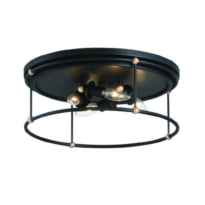 Minka Lavery Westchester County 4-Light Ceiling Light in Sand Coal With Skyline Gold Leaf Minka Lavery Westchester County 4-Light Ceiling Light in Sand Coal With Skyline Gold Leaf
