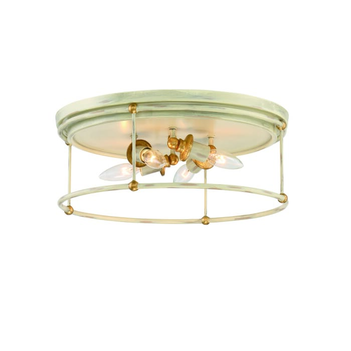 Minka Lavery Westchester County 4-Light Ceiling Light in Farm House White With Gilded Gold Minka Lavery Westchester County 4-Light Ceiling Light in Farm House White With Gilded Gold