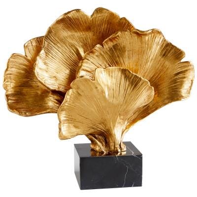 Gilded Bloom Sculpture in Gold