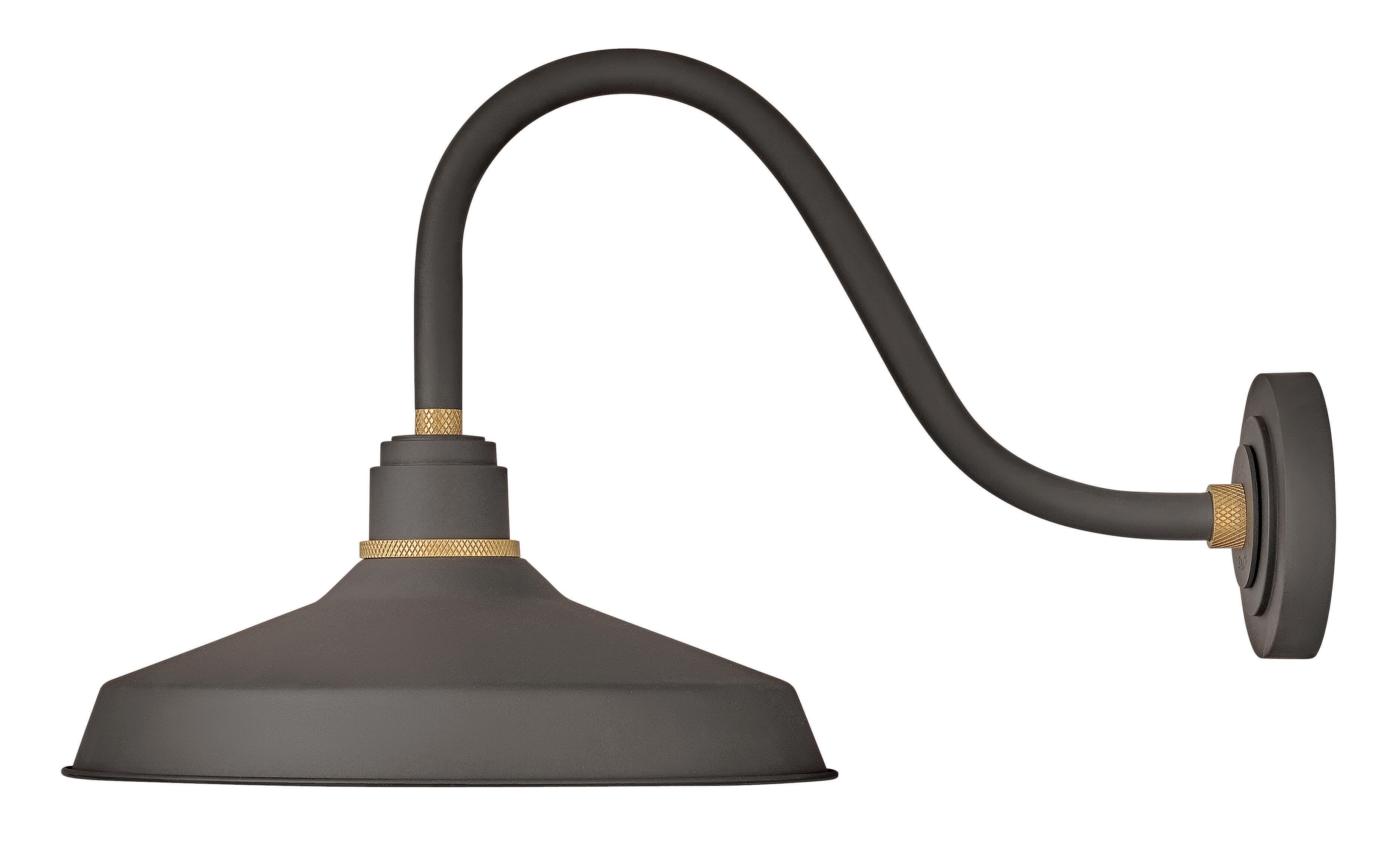 Photos - Chandelier / Lamp Hinkley Museum Bronze LED Outdoor Lantern from the Foundry Classic Collection 10443MR