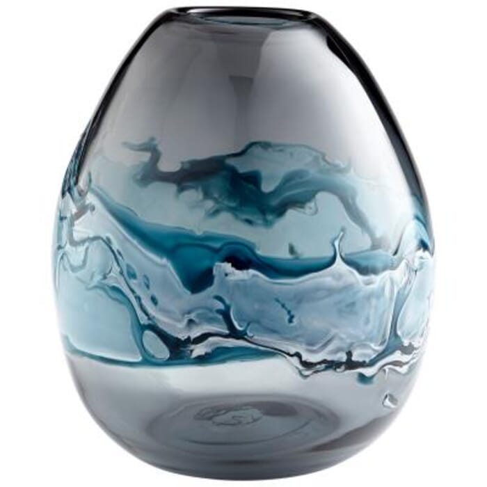 Cyan Design Mescolare Vase in Blue And White Cyan Design Mescolare Vase in Blue And White