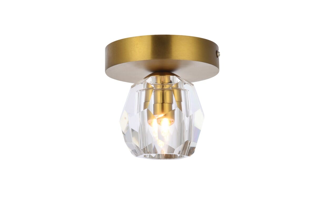 Eren 1-Light LED Flush Mount in Gold