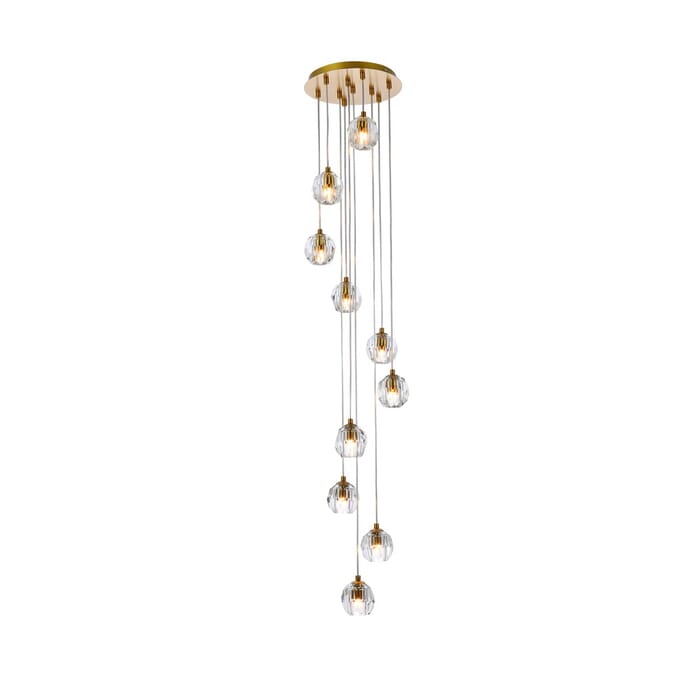 Eren 10-Light LED Pendant in Gold Eren 10-Light LED Pendant in Gold