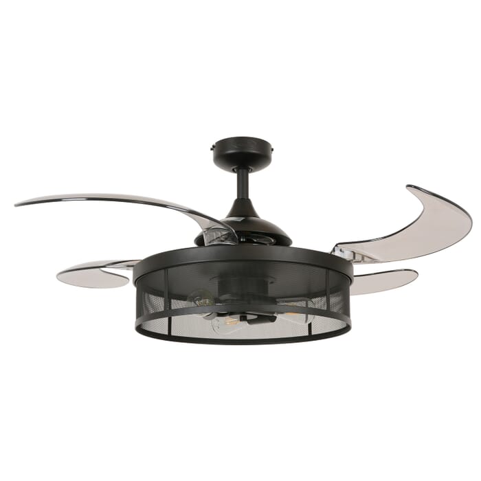 Meridian 3-Light 48in Fandelier in Black Meridian 3-Light 48in Fandelier in Black