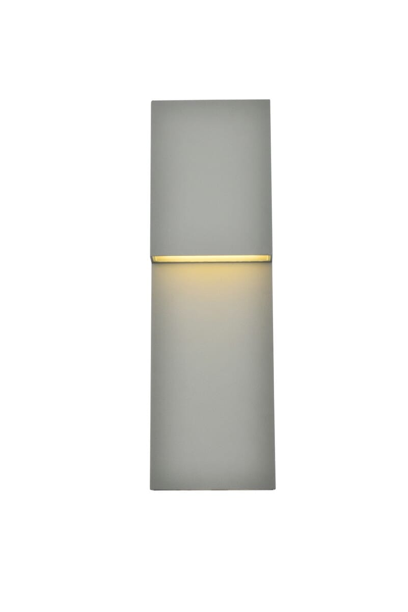 Raine LED Outdoor Wall Lamp in Silver