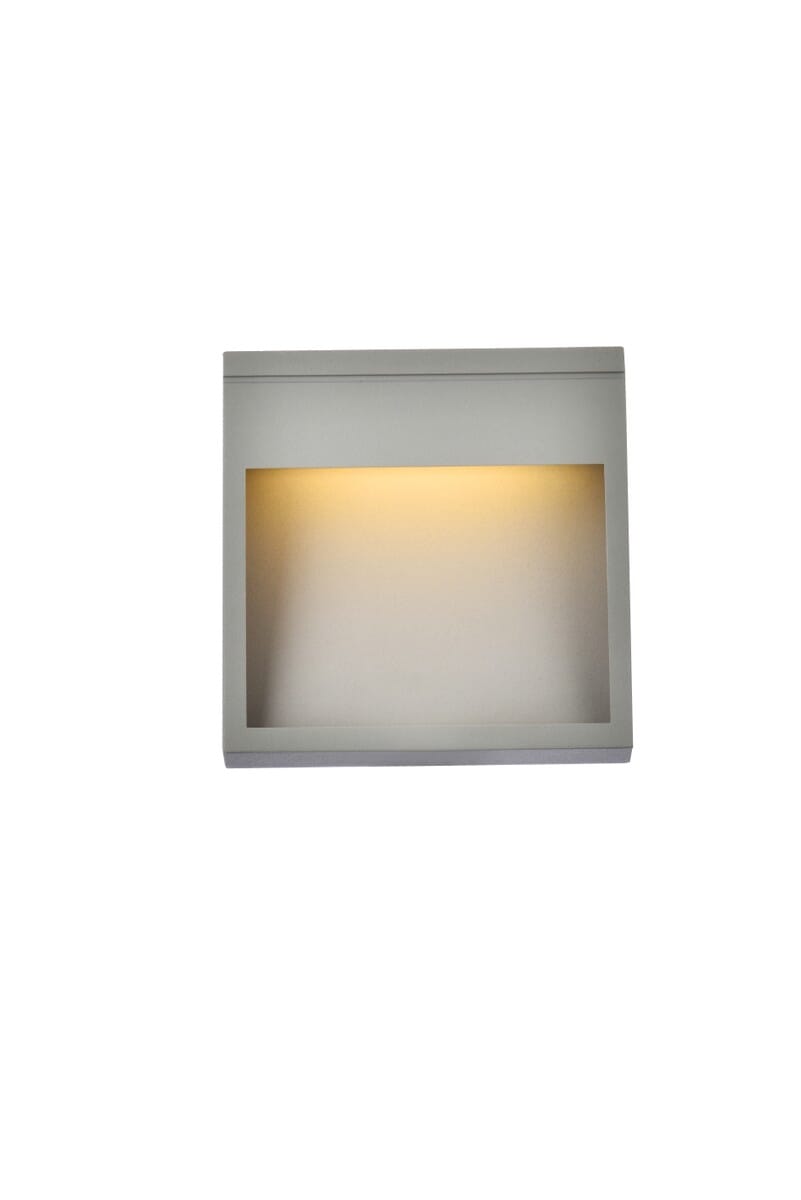 Raine LED Outdoor Wall Lamp in Silver