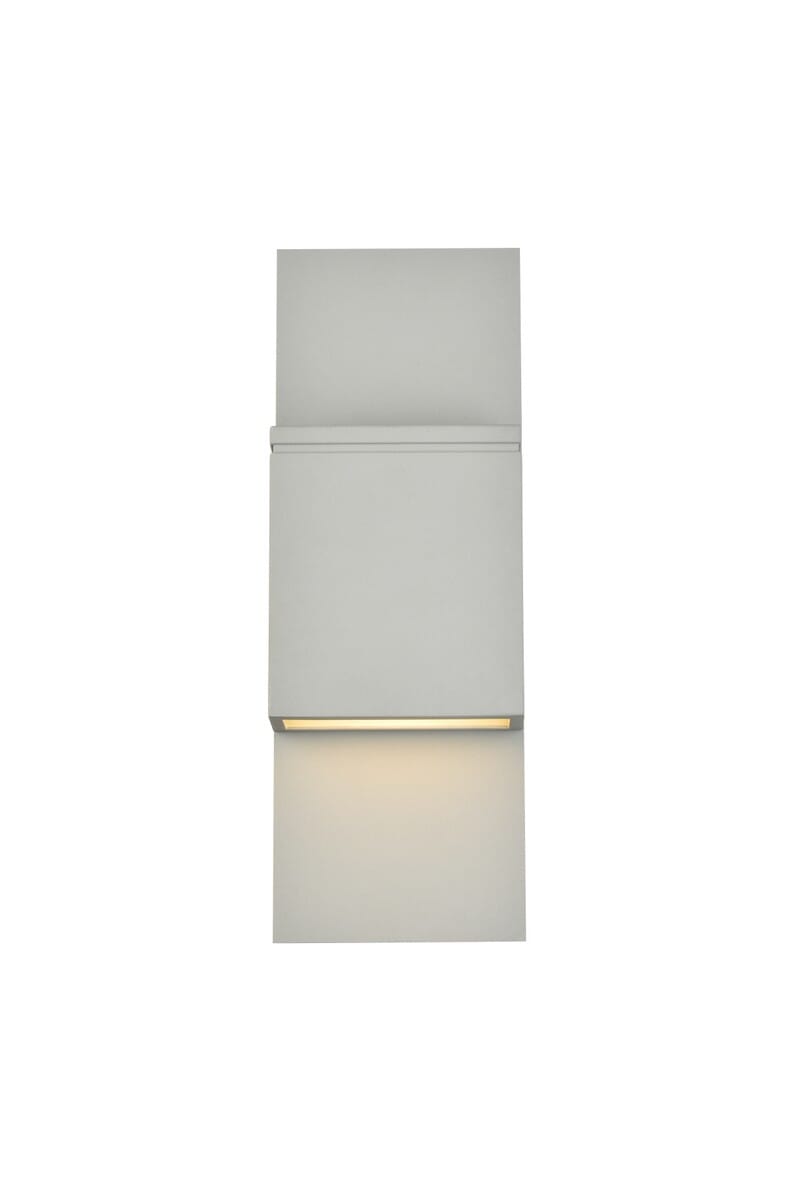 Raine LED Outdoor Wall Lamp in Silver
