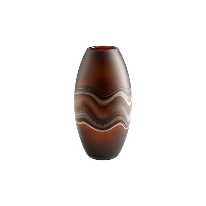 Cyan Design Nina Vase in Amber Swirl Cyan Design Nina Vase in Amber Swirl