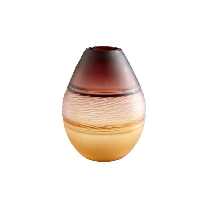 Cyan Design Leilani Vase in Plum And Amber Cyan Design Leilani Vase in Plum And Amber