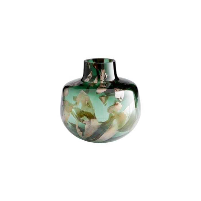 Cyan Design Maisha Vase in Green And Gold Cyan Design Maisha Vase in Green And Gold