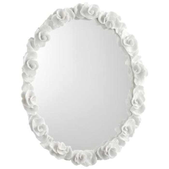 Cyan Design Gardenia Mirror in White Cyan Design Gardenia Mirror in White