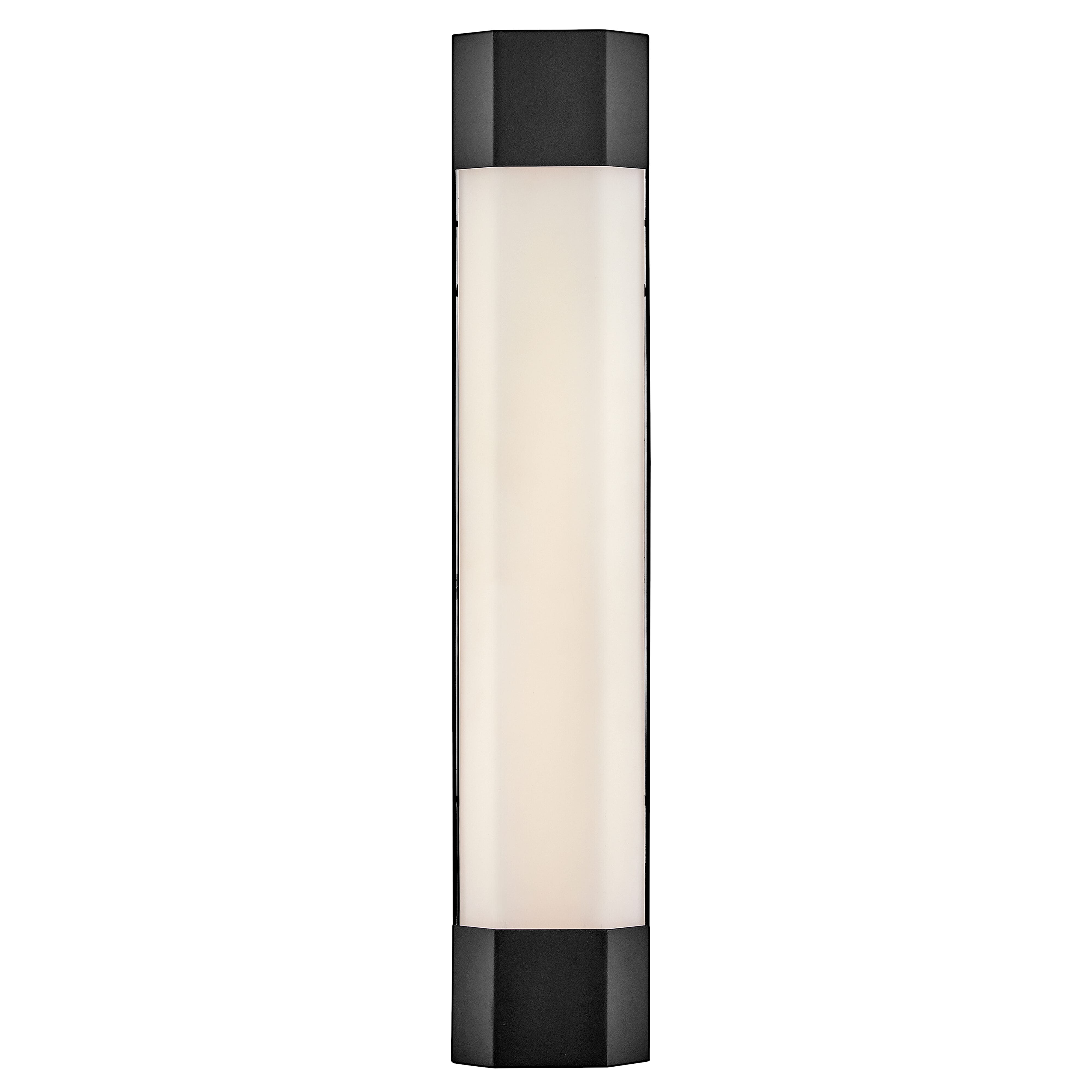 Black LED Outdoor Wall Mount from the Facet Collection