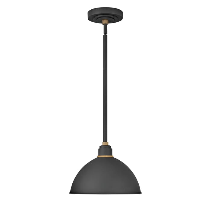 Hinkley Foundry Outdoor Hanging Light in Textured Black Hinkley Foundry Outdoor Hanging Light in Textured Black
