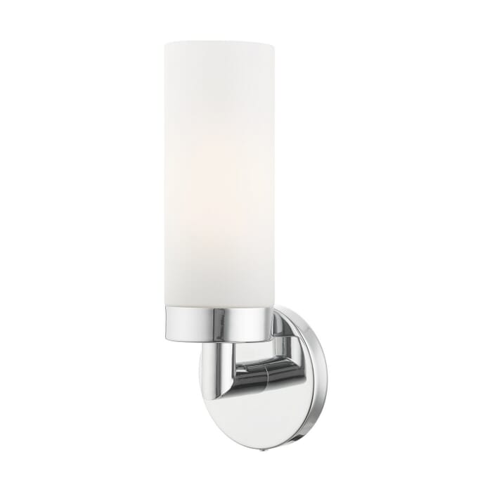 Aero 1-Light Wall Sconce in Polished Chrome Aero 1-Light Wall Sconce in Polished Chrome