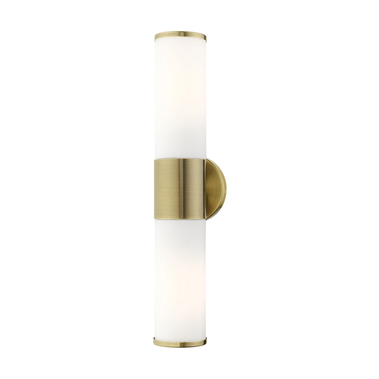 Lindale 2-Light Bathroom Vanity Light in Antique Brass