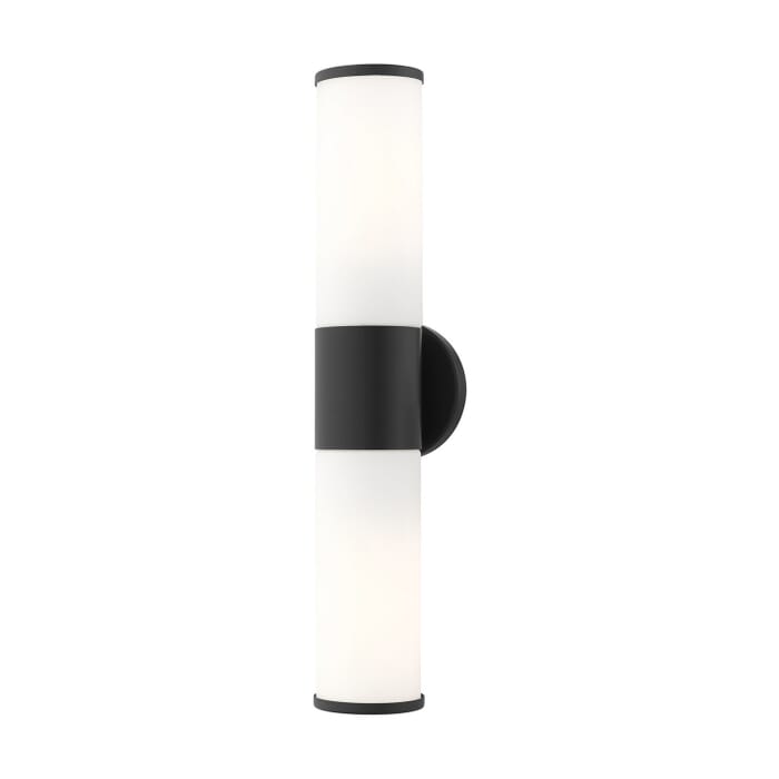 Lindale 2-Light Bathroom Vanity Light in Black Lindale 2-Light Bathroom Vanity Light in Black