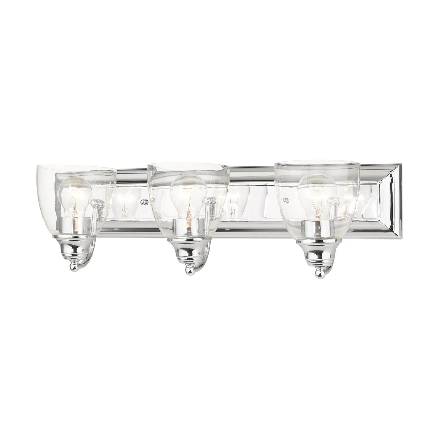 Birmingham 3-Light Bathroom Vanity Light in Polished Chrome