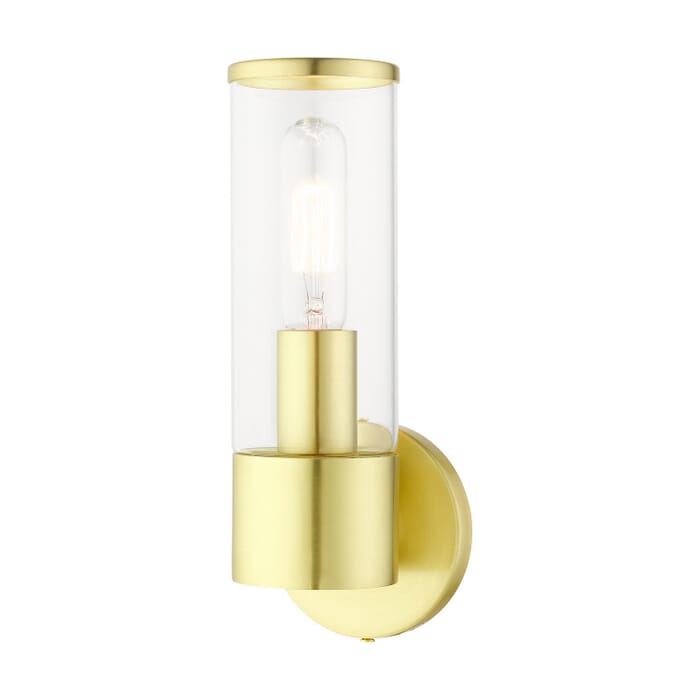 Banca 1-Light Wall Sconce in Satin Brass Banca 1-Light Wall Sconce in Satin Brass