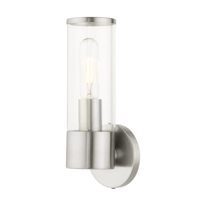 Banca 1-Light Wall Sconce in Brushed Nickel Banca 1-Light Wall Sconce in Brushed Nickel
