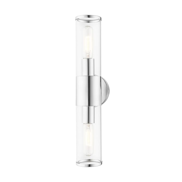 Banca 2-Light Bathroom Vanity Light in Polished Chrome Banca 2-Light Bathroom Vanity Light in Polished Chrome