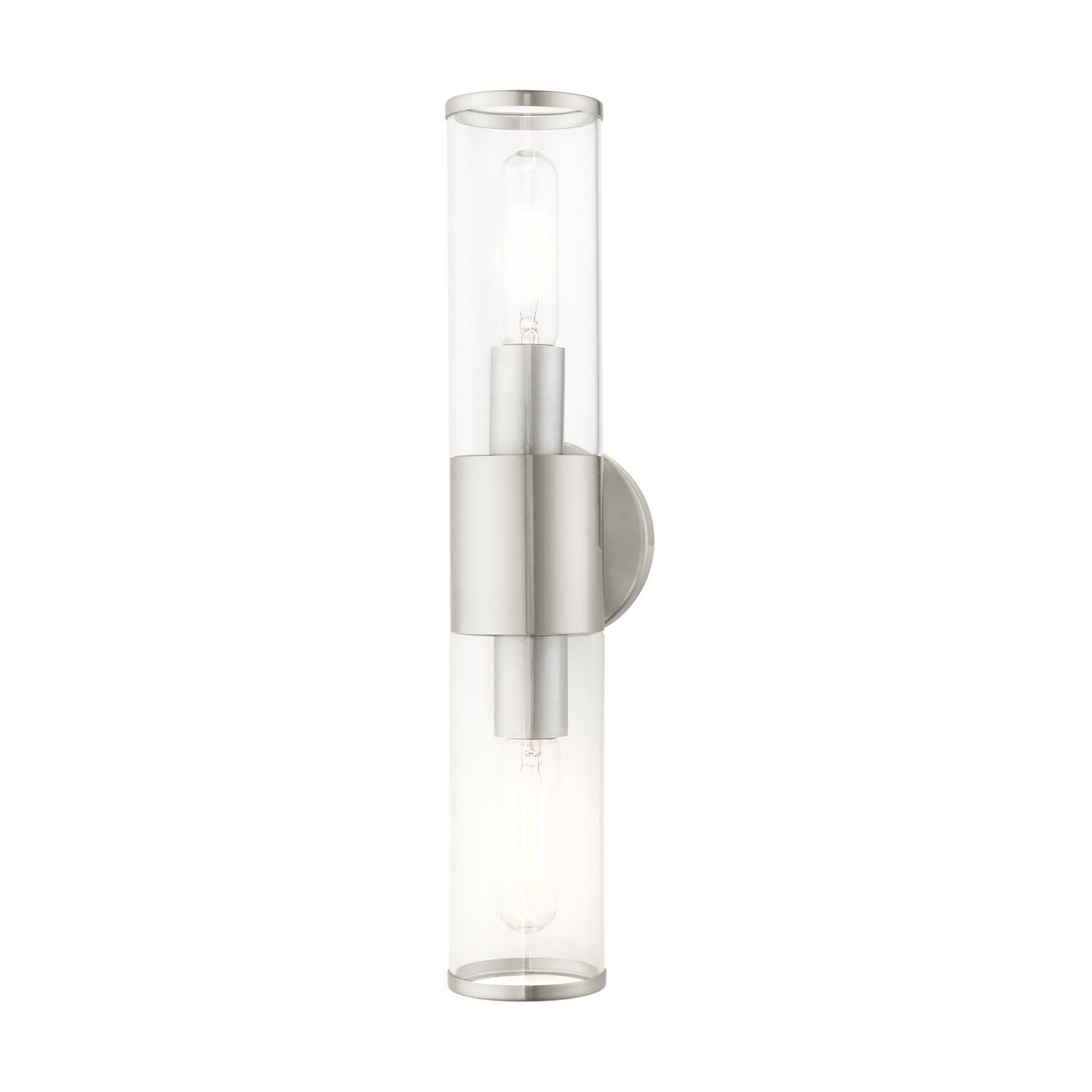 Banca 2-Light Bathroom Vanity Light in Brushed Nickel