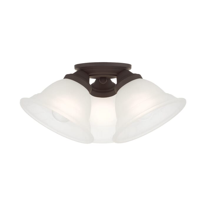 Wynnewood 3-Light Flush Mount in Bronze Wynnewood 3-Light Flush Mount in Bronze