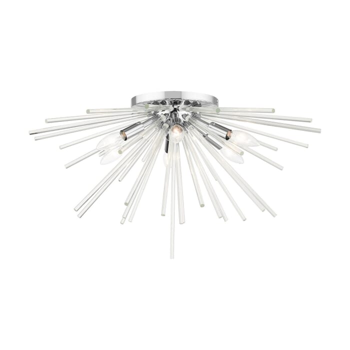 Utopia 6-Light Flush Mount in Polished Chrome Utopia 6-Light Flush Mount in Polished Chrome