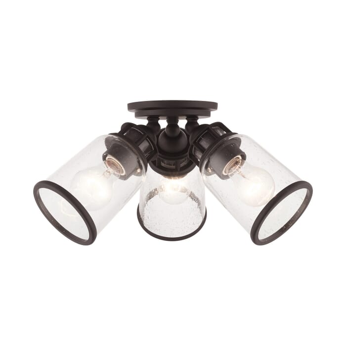 Lawrenceville 3-Light Flush Mount in Bronze Lawrenceville 3-Light Flush Mount in Bronze