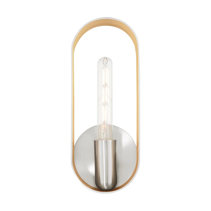 Ravena 1-Light Wall Sconce in Brushed Nickel Ravena 1-Light Wall Sconce in Brushed Nickel