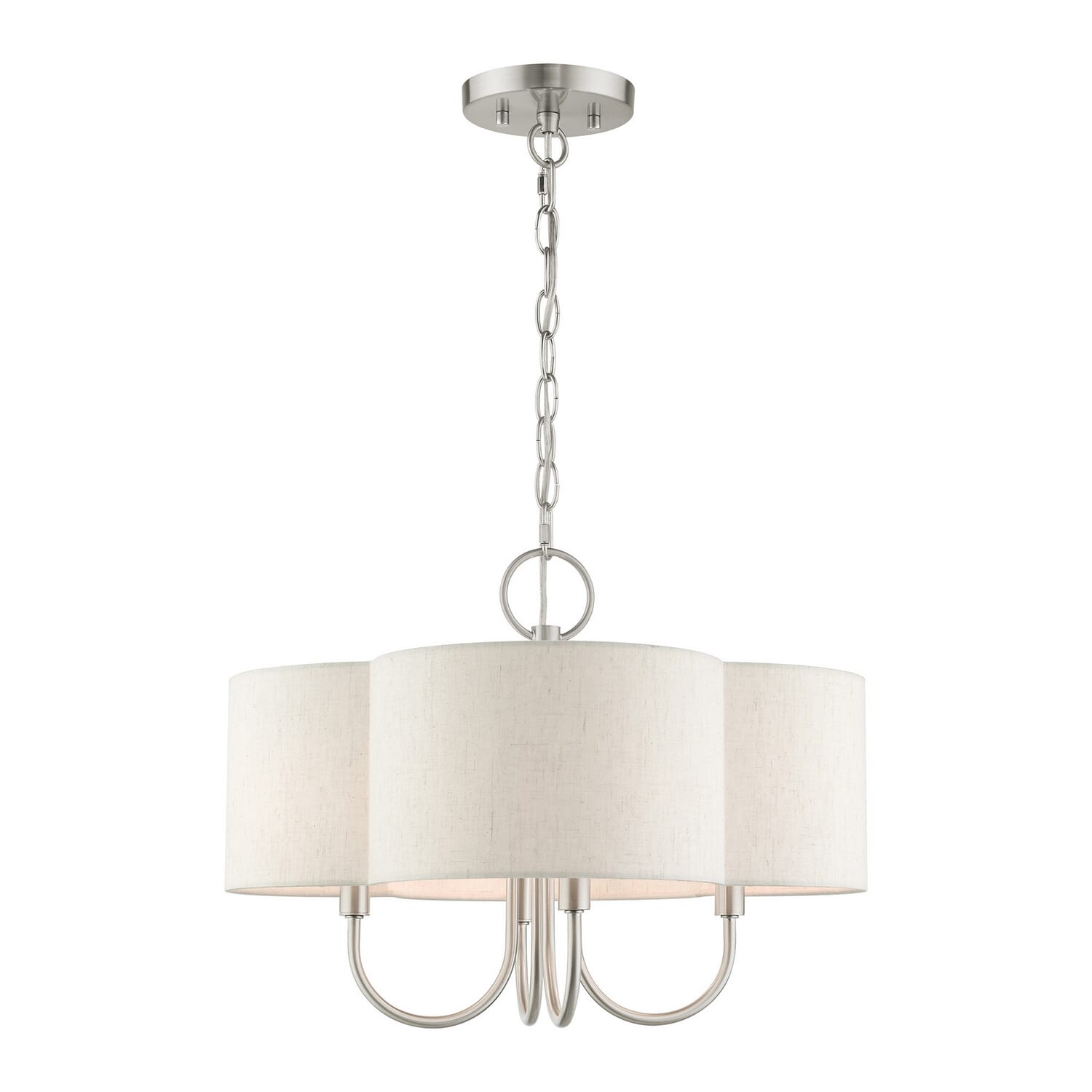 Solstice 4-Light Chandelier in Brushed Nickel
