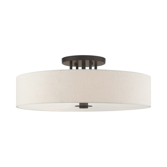 Monroe 6-Light Semi-Flush Mount in English Bronze Monroe 6-Light Semi-Flush Mount in English Bronze