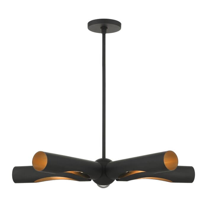 Novato 5-Light Chandelier in Black Novato 5-Light Chandelier in Black