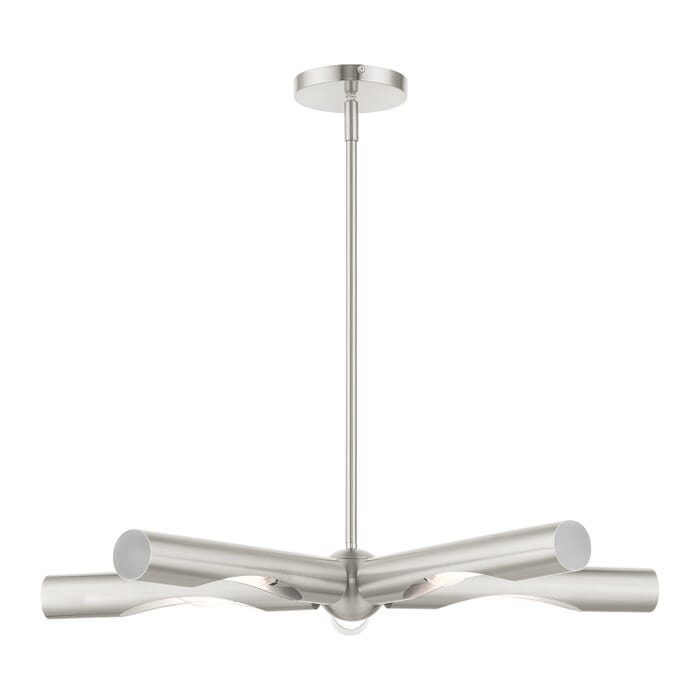 Acra 5-Light Chandelier in Brushed Nickel Acra 5-Light Chandelier in Brushed Nickel