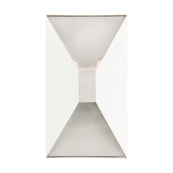 Lexford 2-Light Wall Sconce in Textured White w with Brushed Nickels Lexford 2-Light Wall Sconce in Textured White w with Brushed Nickels
