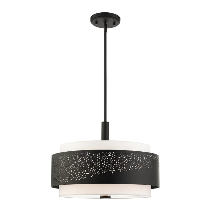 Noria 4-Light Chandelier in Black Noria 4-Light Chandelier in Black
