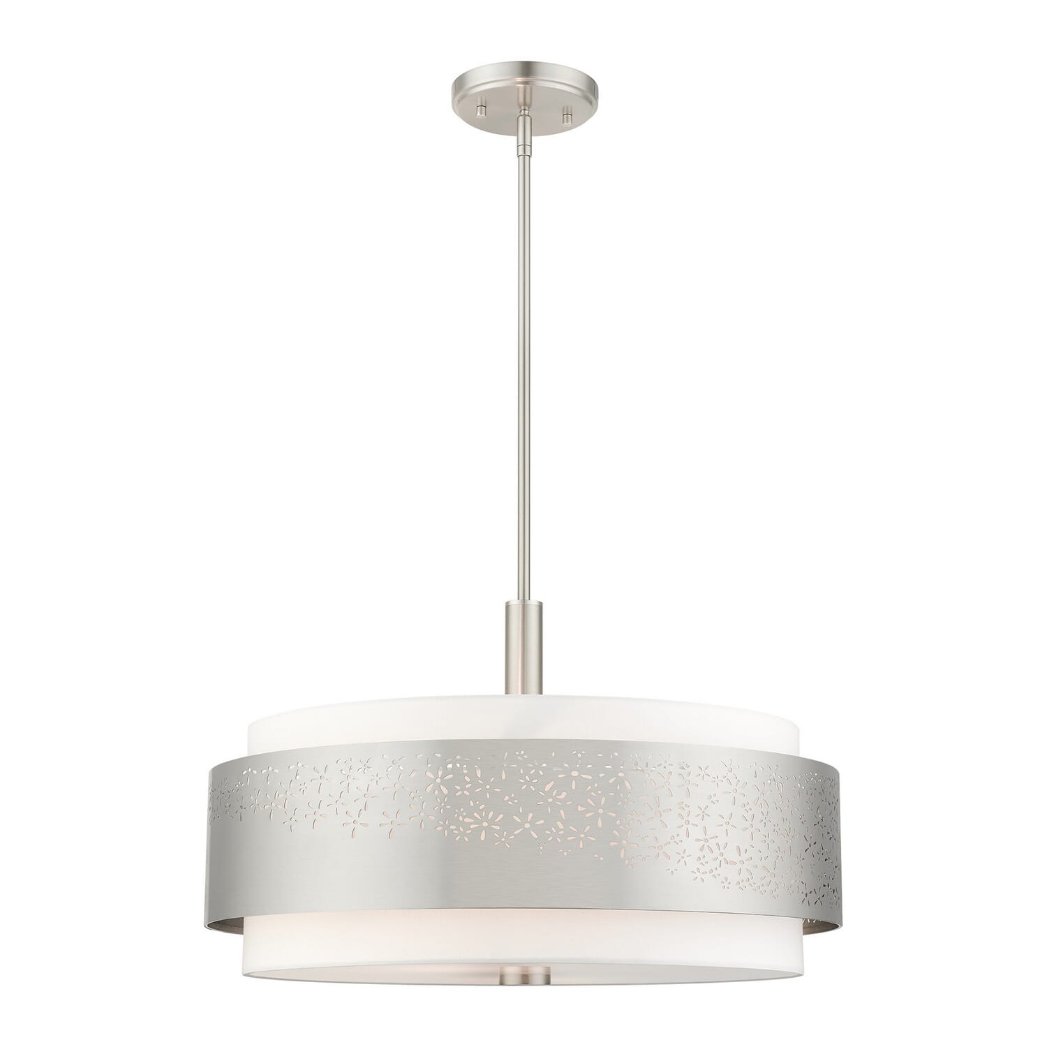 Noria 5-Light Chandelier in Brushed Nickel